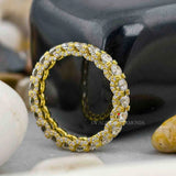 Lab Grown Diamond U Prong Full Eternity Band 

