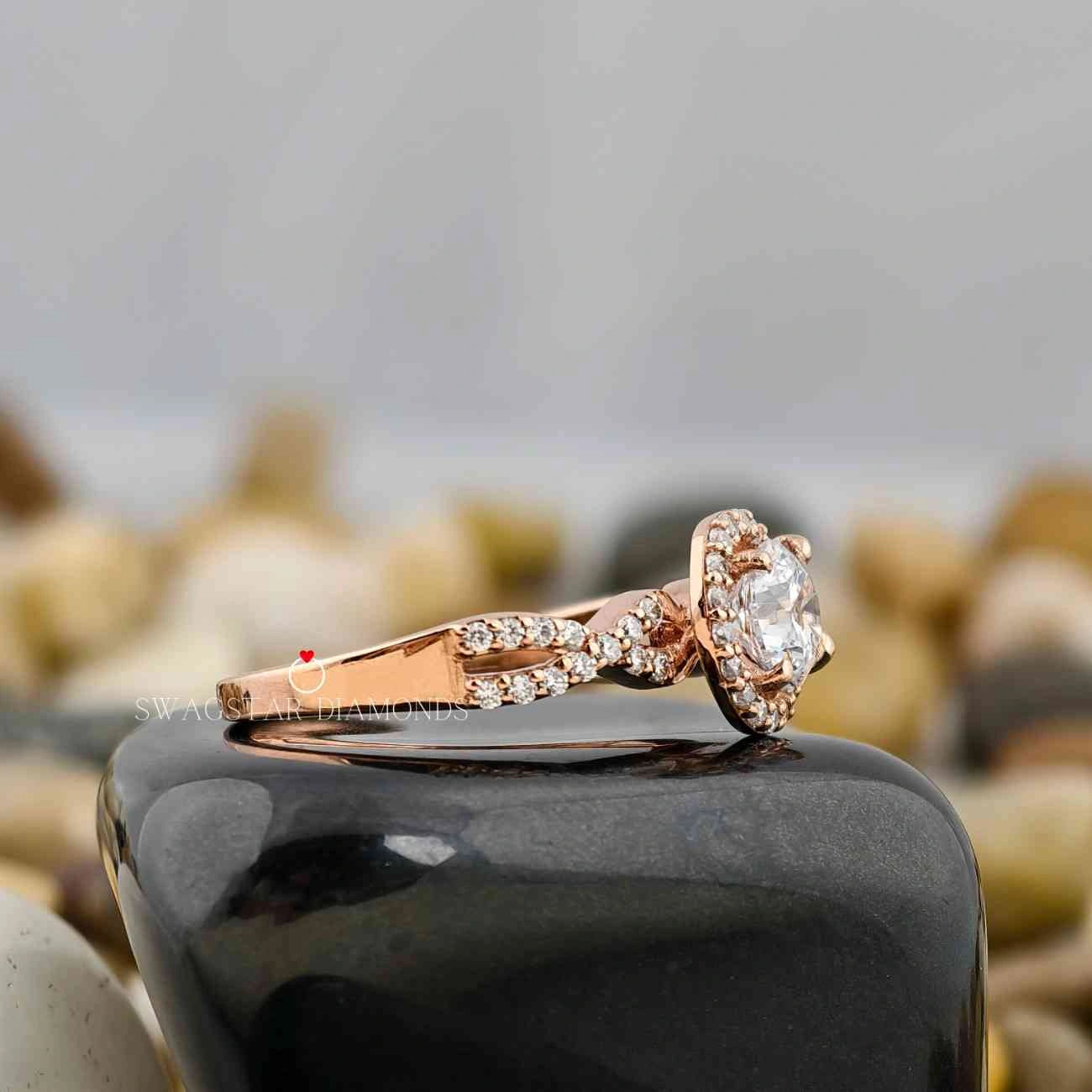 Lab Grown Diamond bypass Ring