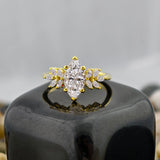 Marquise Cut Art Deco Engagement Ring
