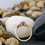Marquise Cut Cluster Wedding Ring