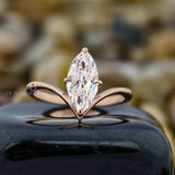 Marquise Cut Solitaire Floating Ring
