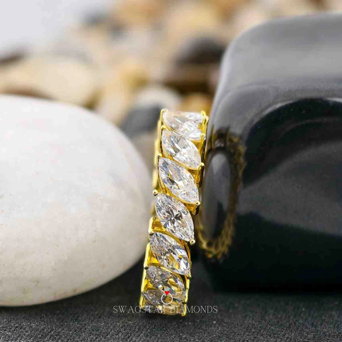Marquise Cut Full Eternity Band Ring