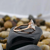 Marquise Cut Lab Diamond Engagement Ring
