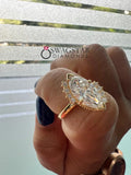  Marquise Cut Lab Grown Diamond Ring..