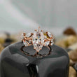 Marquise Cut Leaf Style Ring
