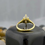 Marquise Cut Moissanite Diamond Ring