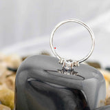 Marquise Cut Side Round Diamond Ring