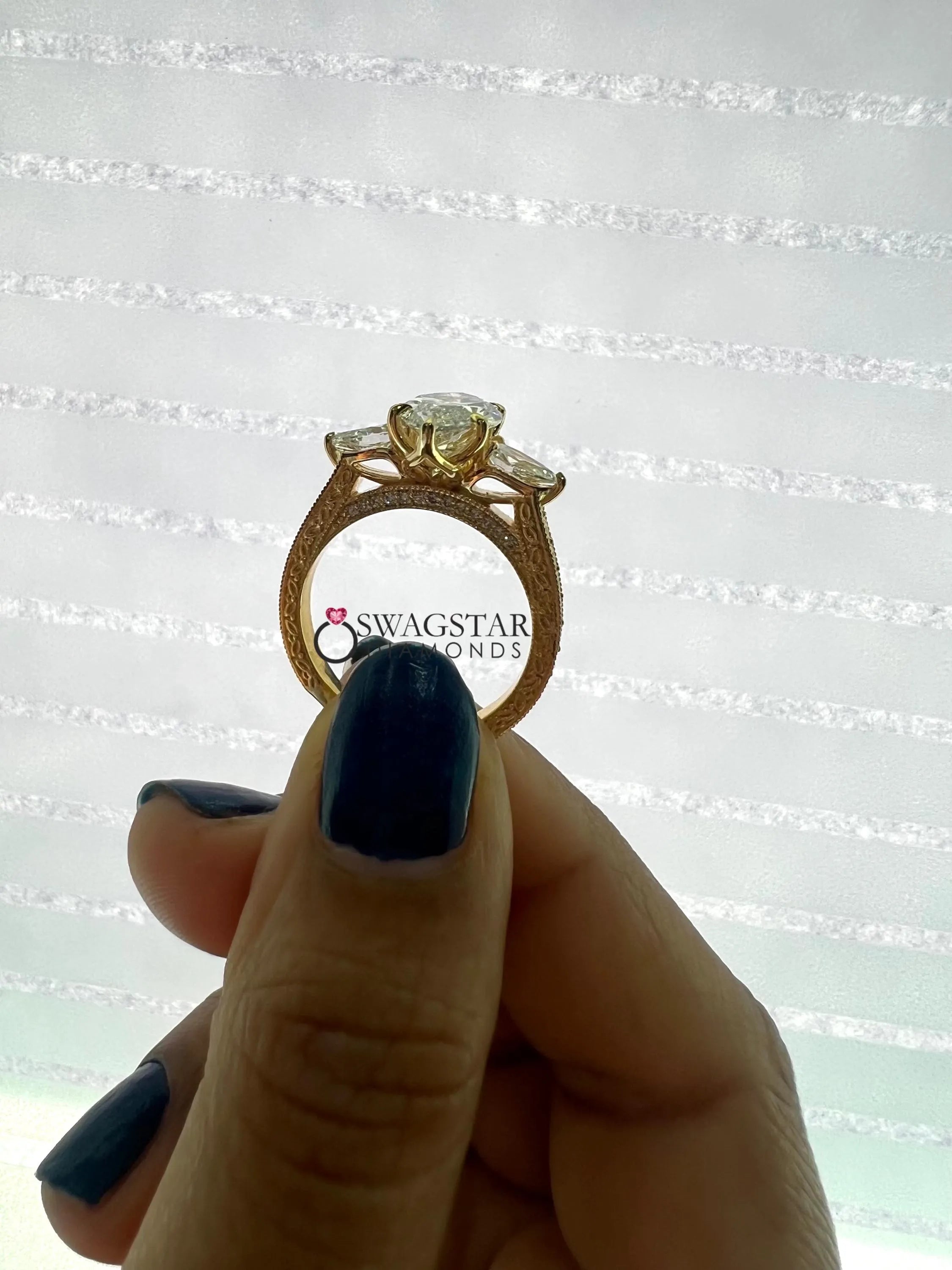 Marquise Cut Unique Engagement Ring