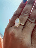 Marquise Cut Unique Style Engagement Ring