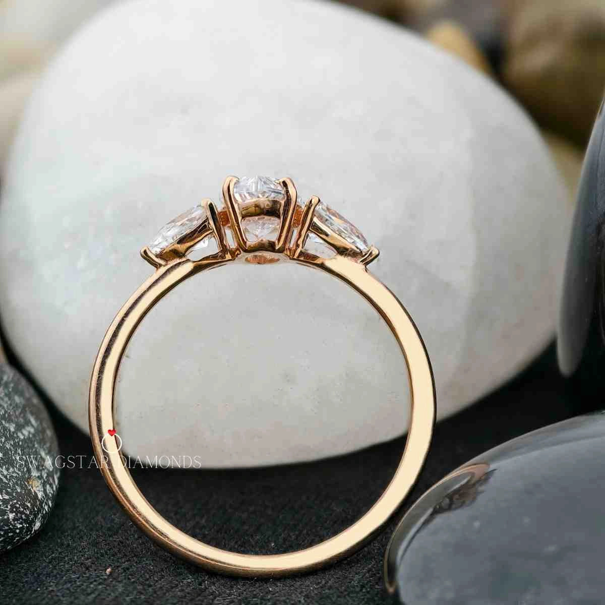 Marquise Cut Wedding Ring For Women