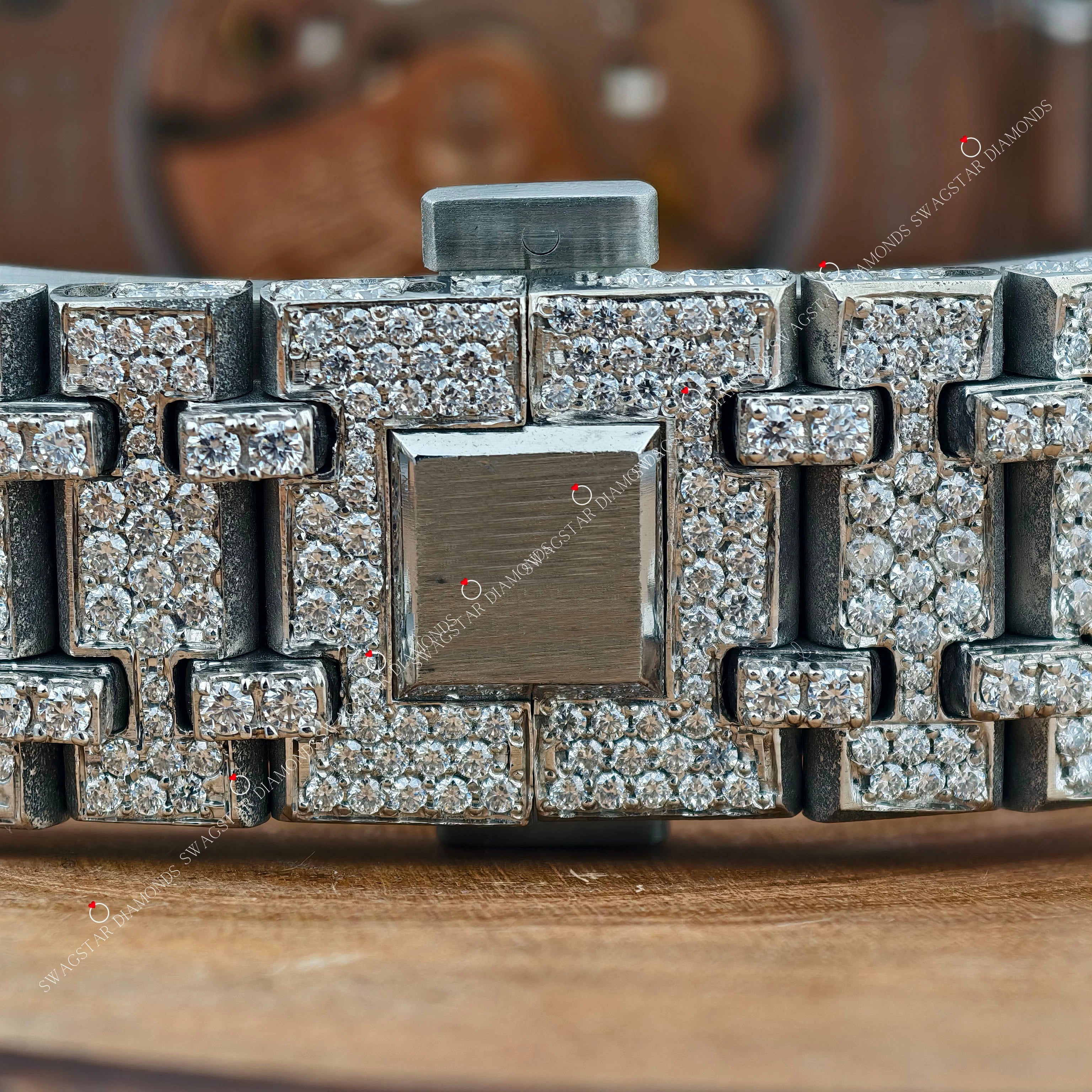 Men's Fully Bust Down Moissanite Watch Gift For Birthdays