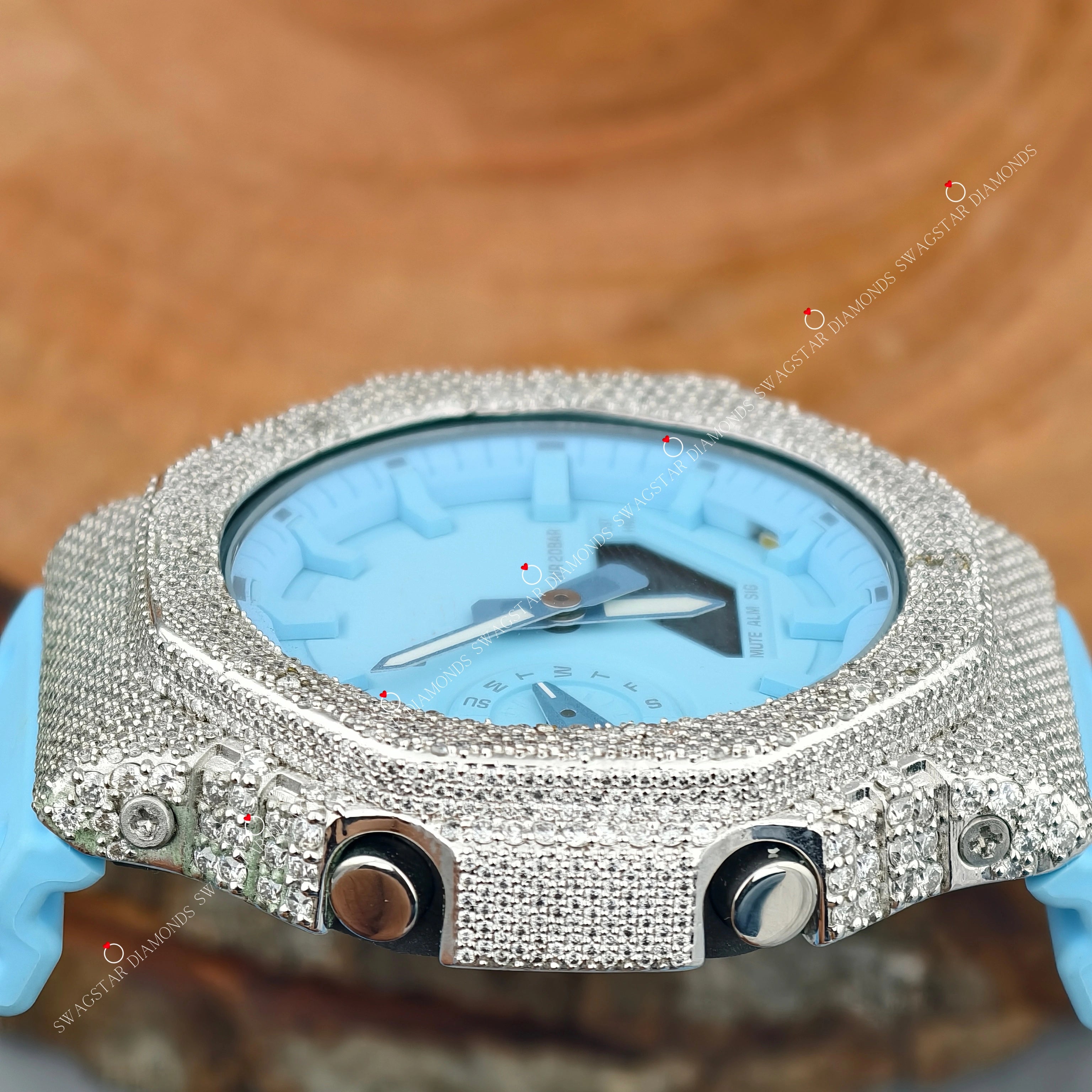 Minimal Bezel Dial Moissanite Watches