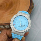 Minimal Bezel Dial Moissanite Watches For Gift.