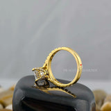 Moissanite Diamond Ring in Gold
