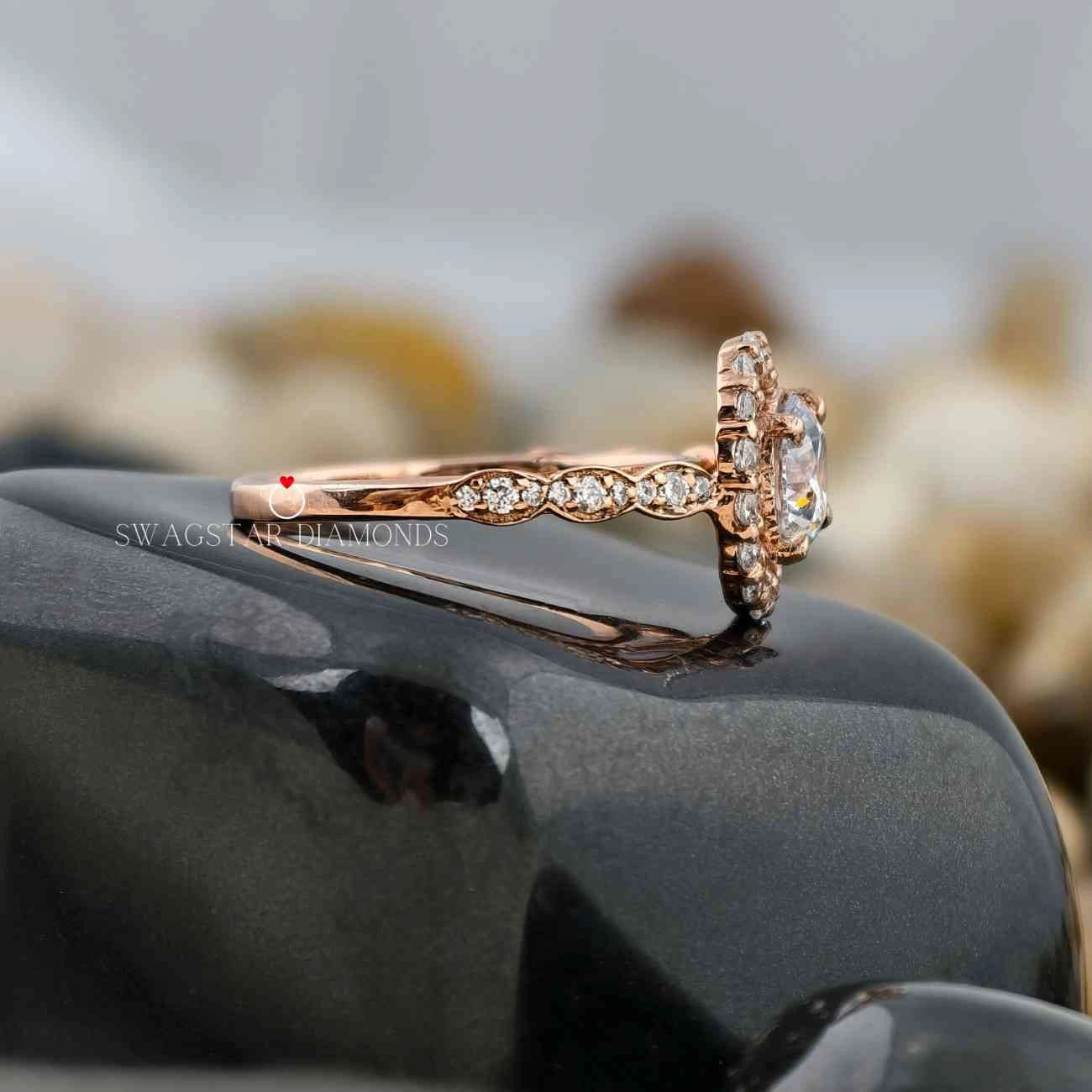 Moissanite Engagement Ring For Her