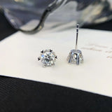 Moissanite Snowflake Stud Earrings