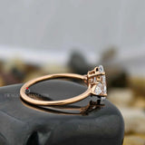 Moissanite Three Stone Ring
