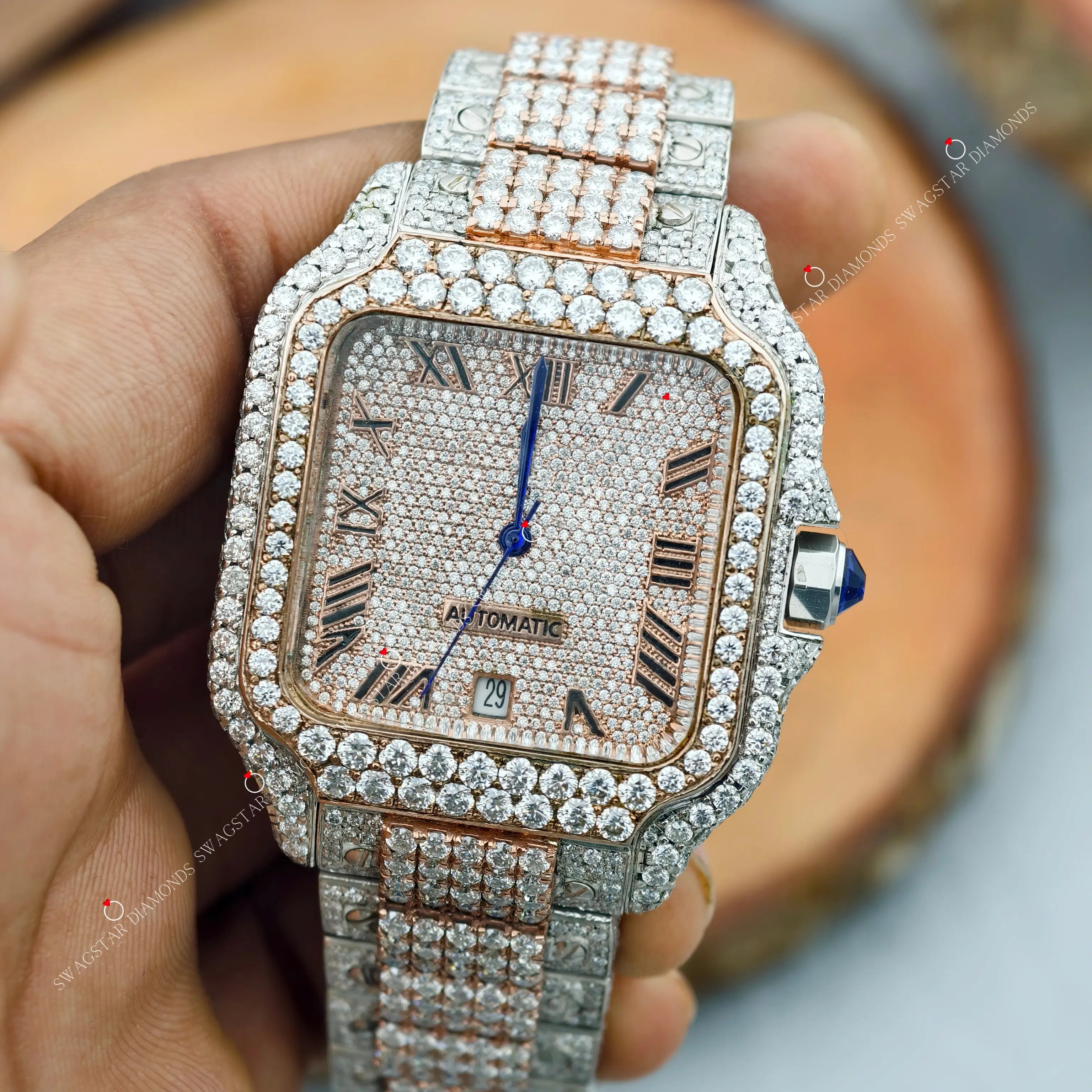 Moissanite Watch For Anniversary Gifts