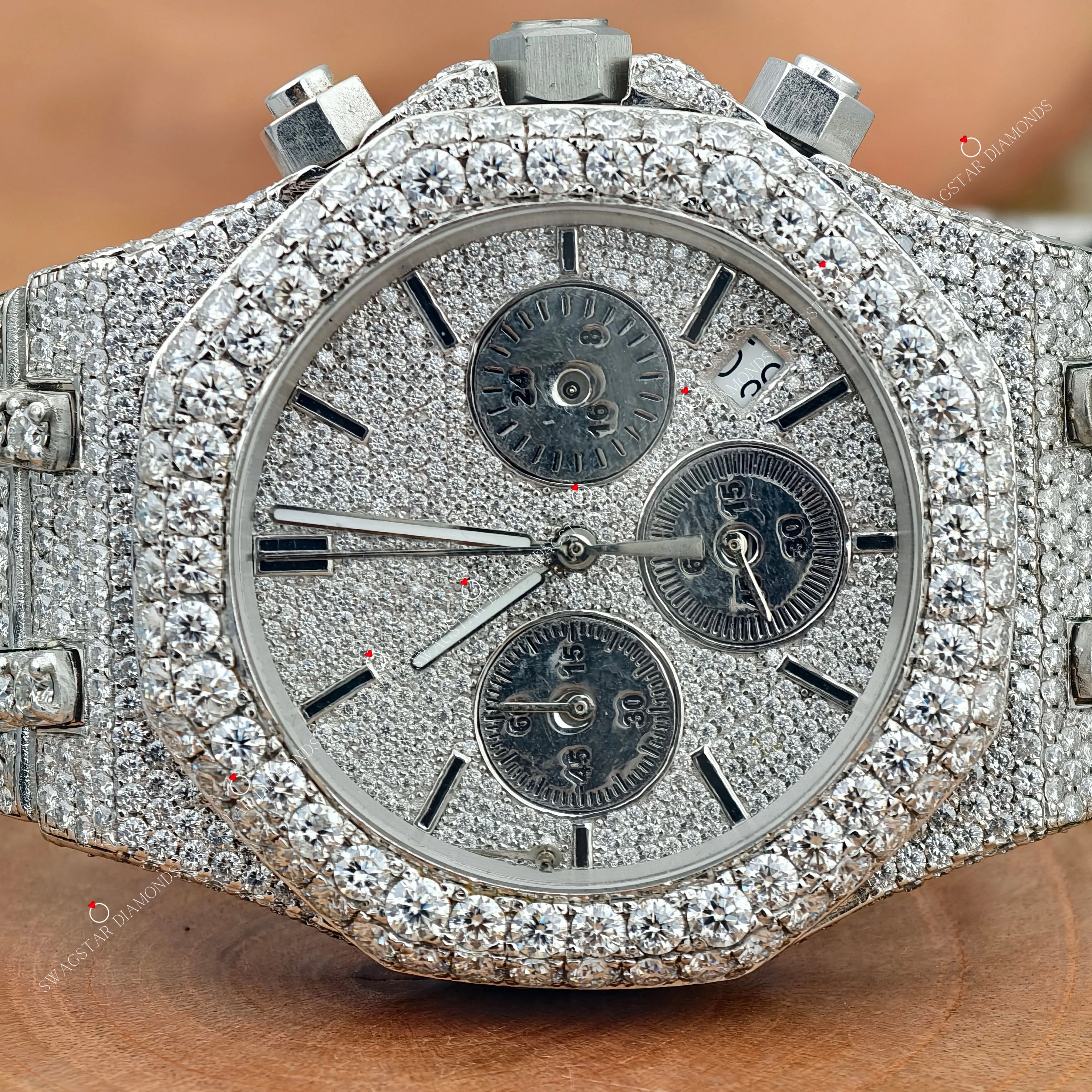 Multi Chrono Moissanite Diamond Watches