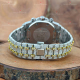 Multi Chrono Two Tone Moissanite Watches