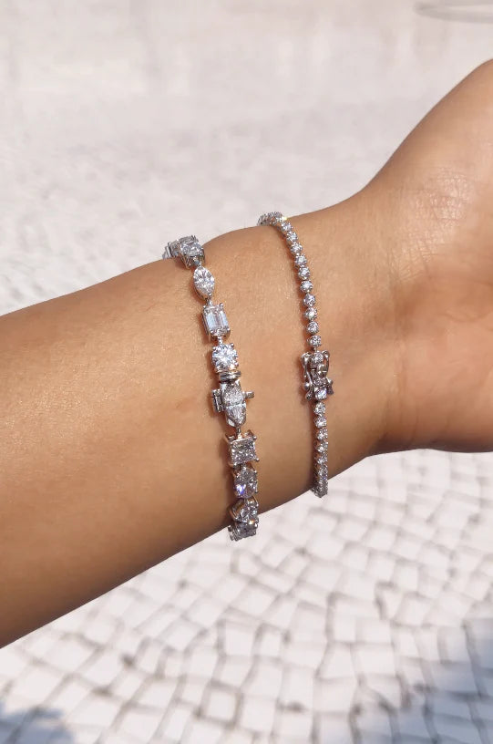 Multi Shape Diamond Bracelet