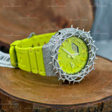 Neon Strap Throne  Moissanite Watches