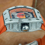 Orange Rubber Belt Watchs

