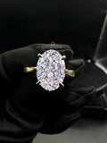 Oval Cut Diamond Ring..