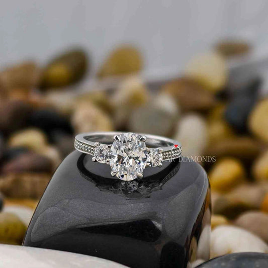 Oval Cut Lab Diamond Ring