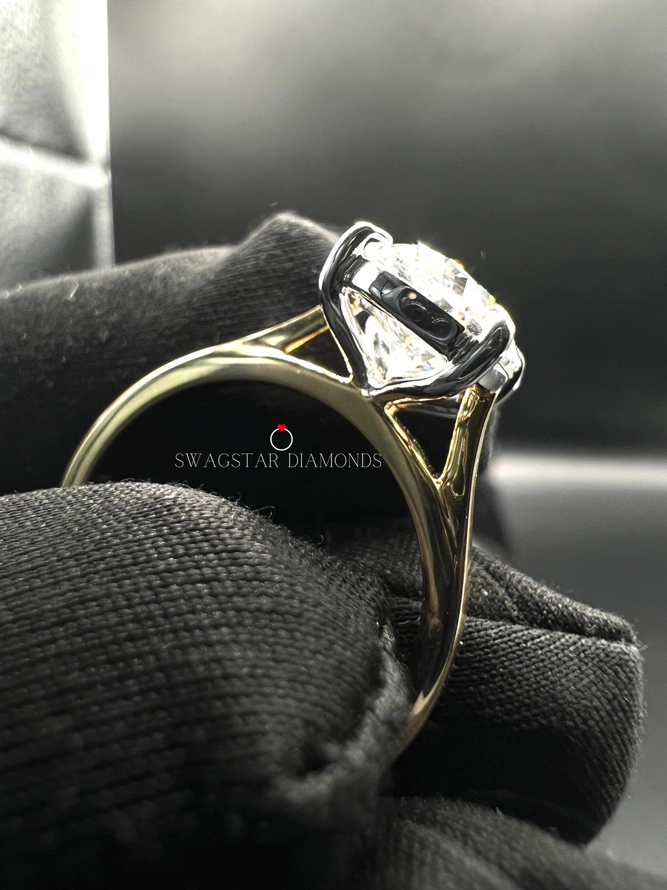 Oval Cut Lab Grown Diamond Engagement Ring.....