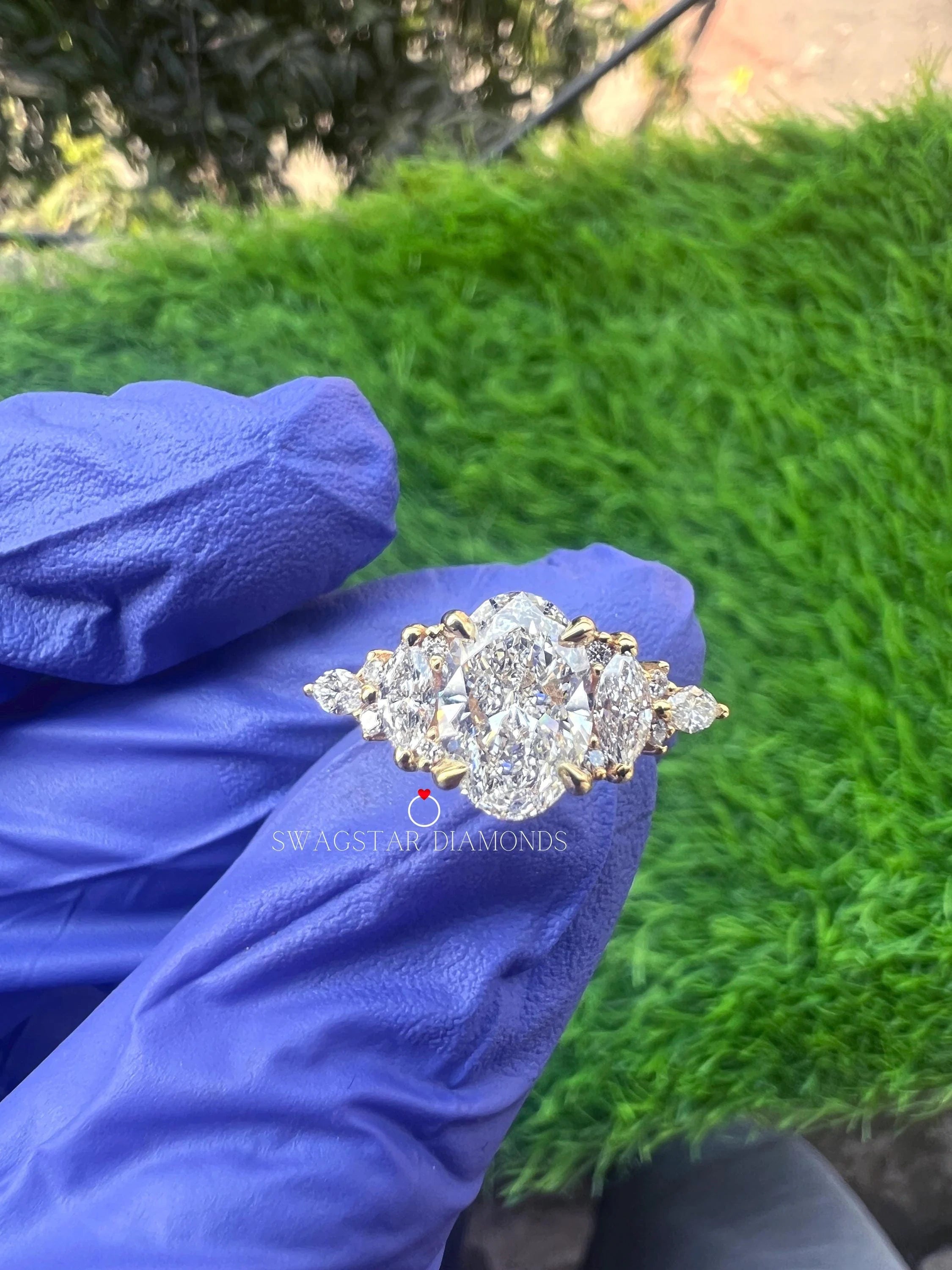 Oval Cut Lab Grown Diamond Ring.....