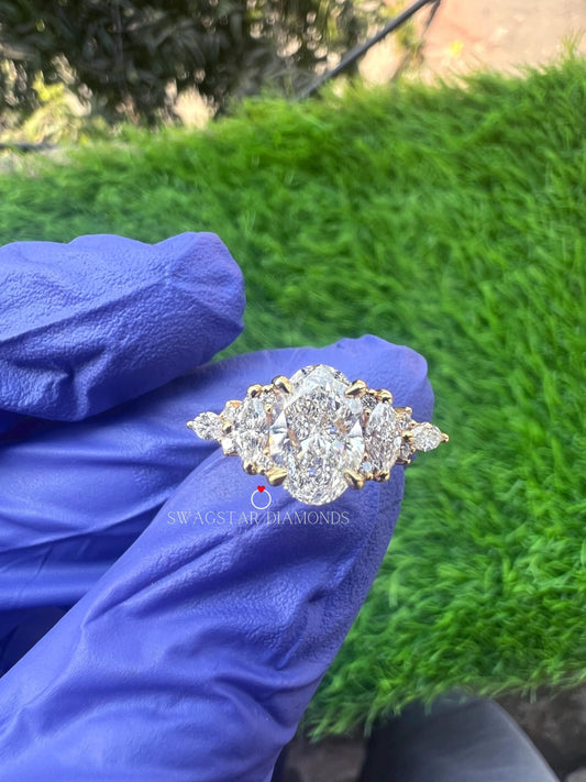 Oval Cut Lab Grown Diamond Ring.....