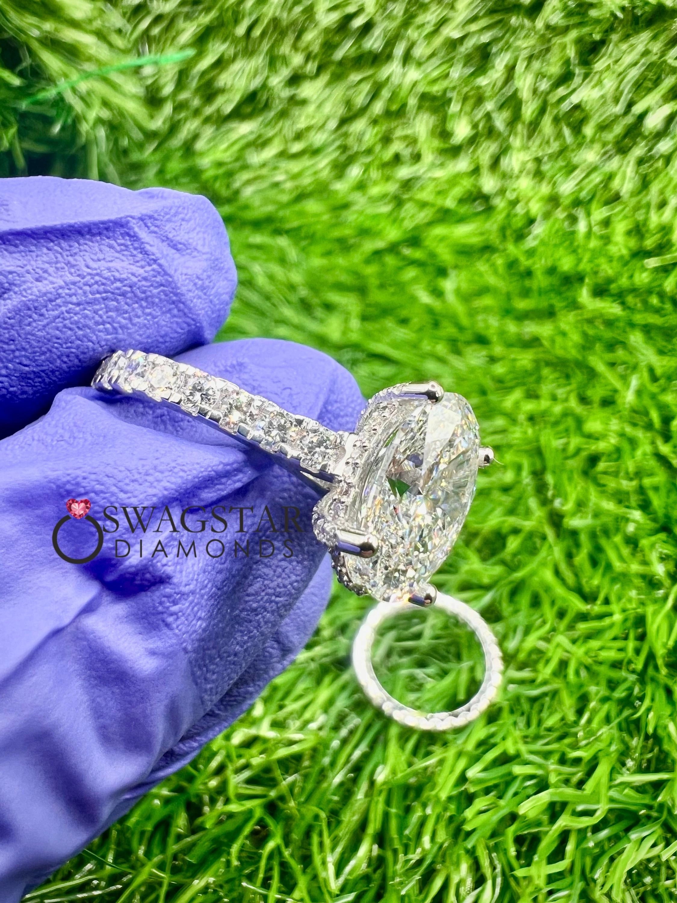 Oval Cut Lab Grown Diamond Ring....