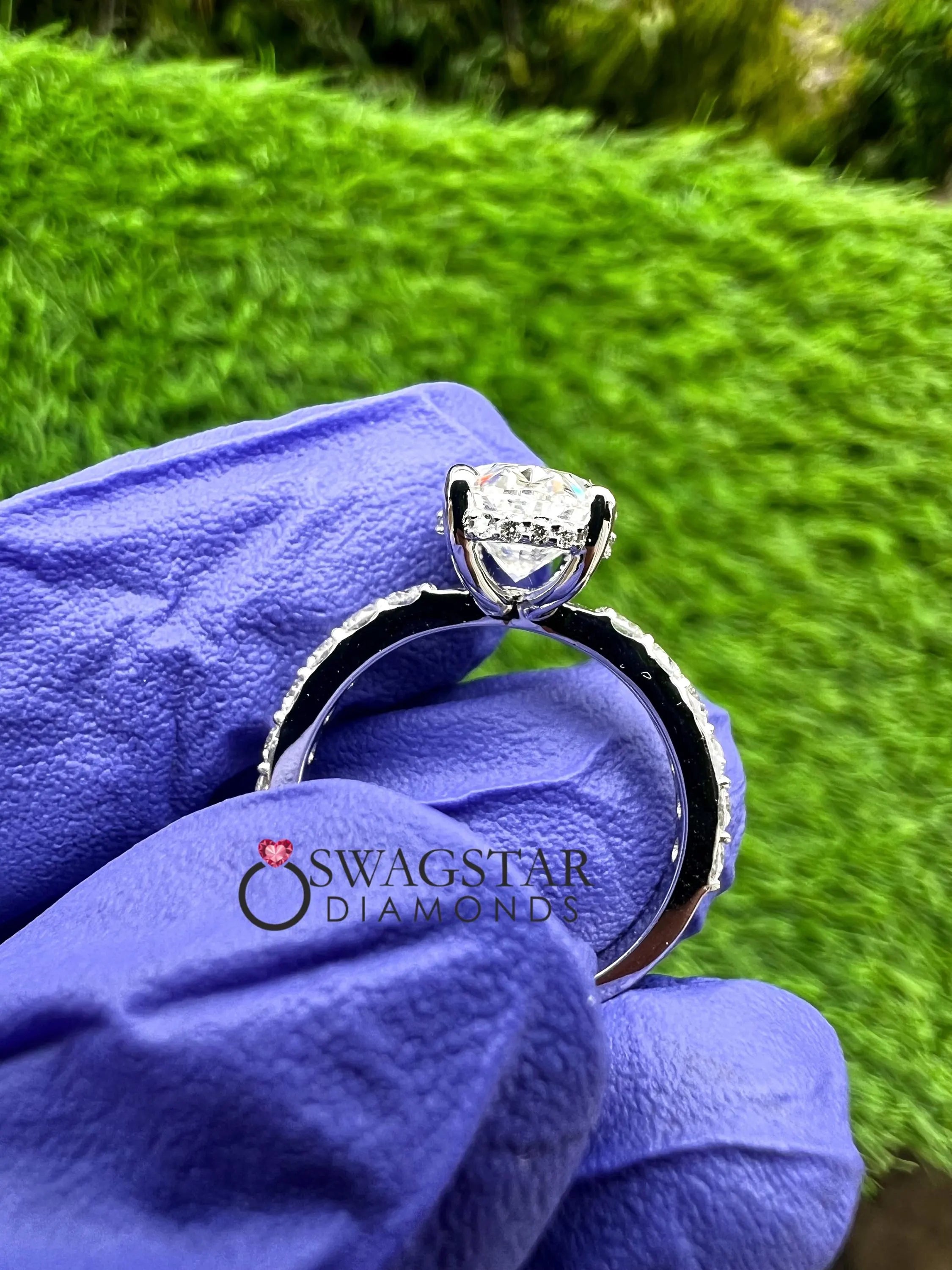 Oval Cut Lab Grown Diamond Ring For Her