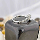 Oval Cut Pave Diamond Ring