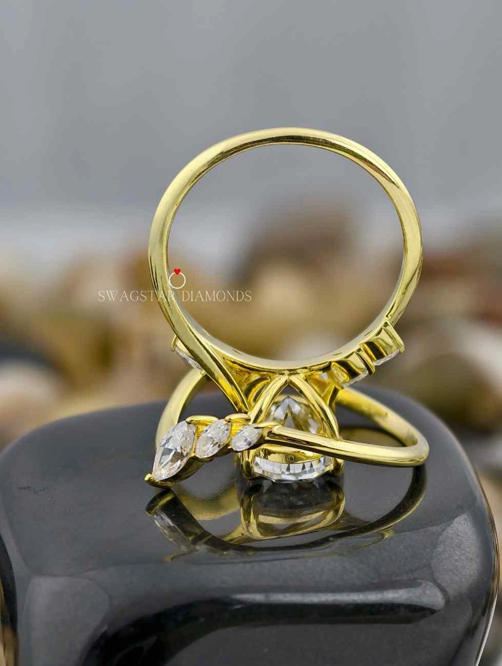 Oval Marquise Bypass Ring