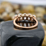 Ovl Cut Eternity Wedding Band