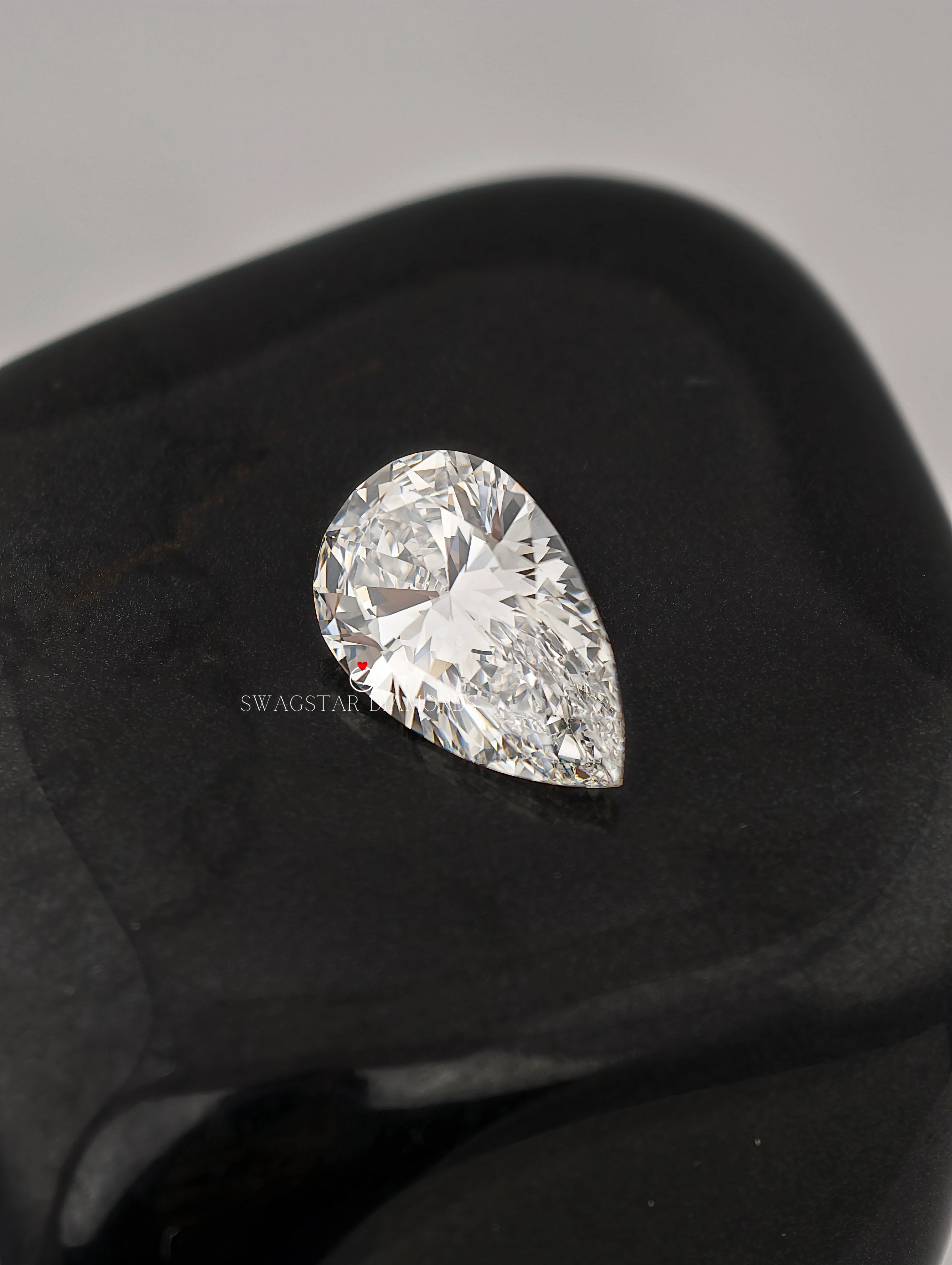 Pear Cut Lab Diamond