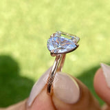 Pear And Emerald Cut Diamond Ring