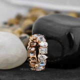 Pear And Emerald Cut Lab Created Eternity Band