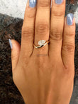 Pear Cut East West Engagement Ring