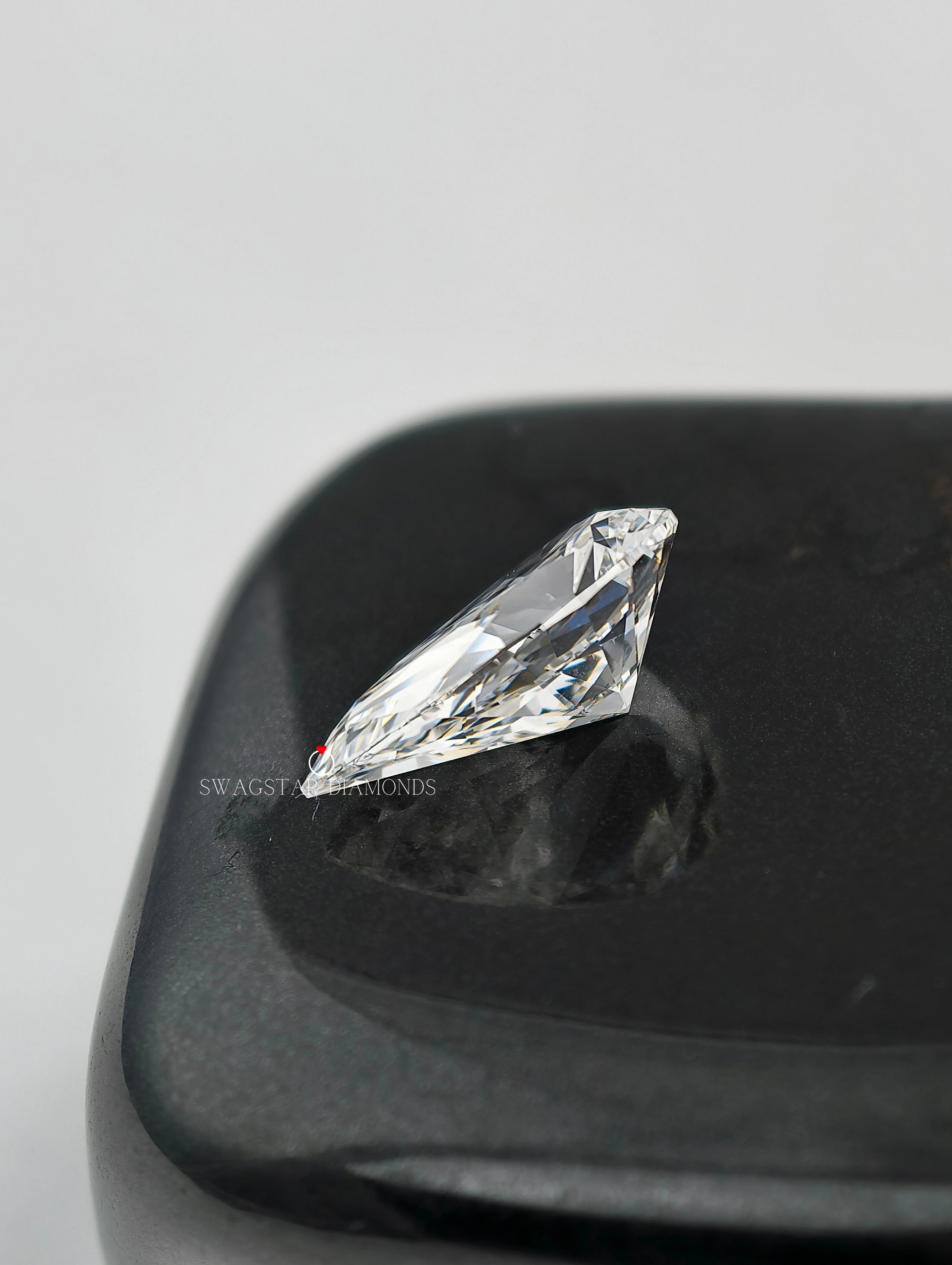 Pear Cut Lab Created Diamond