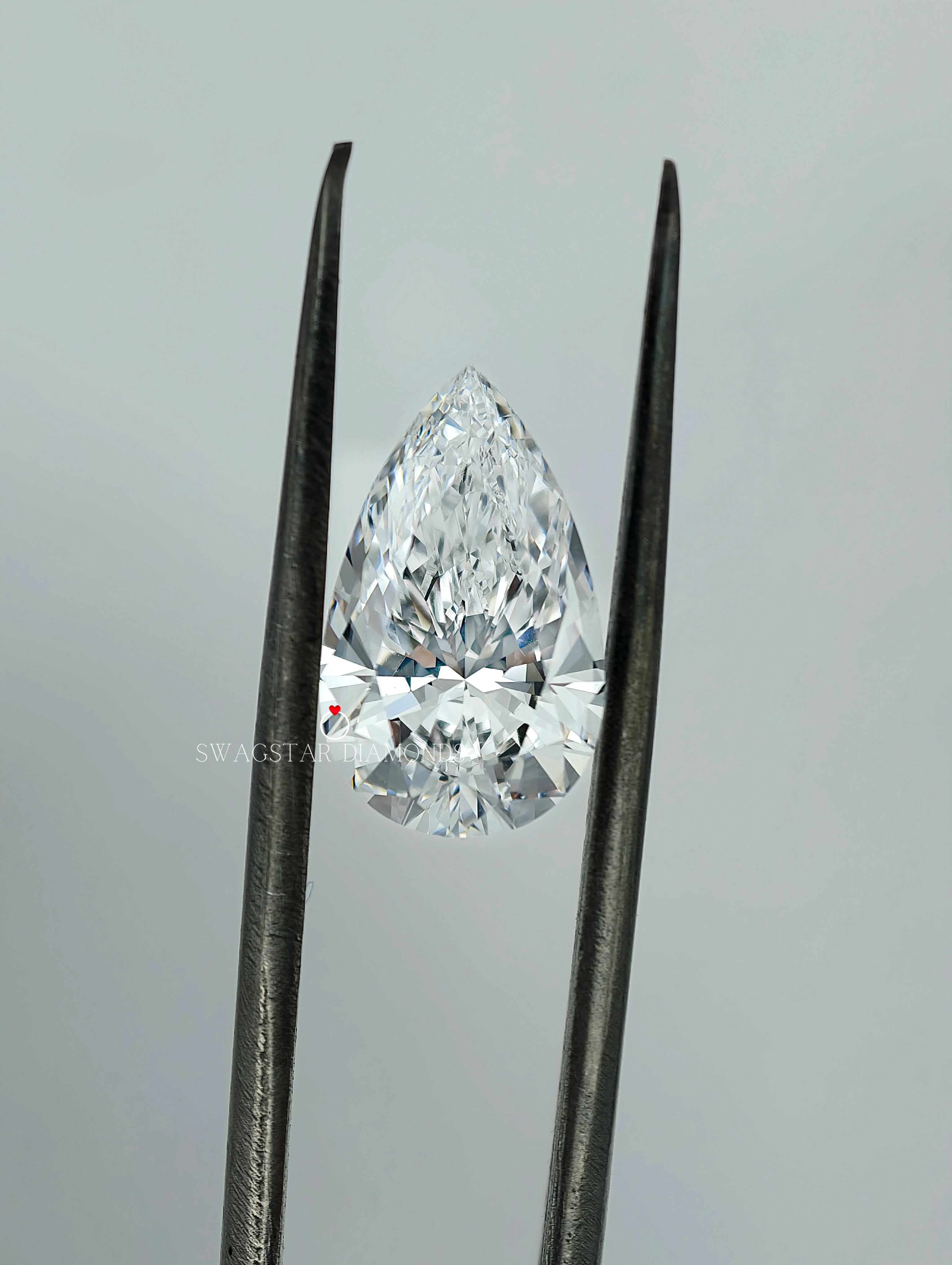 Pear Cut Lab Diamond