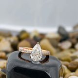 Pear Cut Lab Diamond Rings