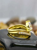 Pear Cut Lab Grown Diamond Ring