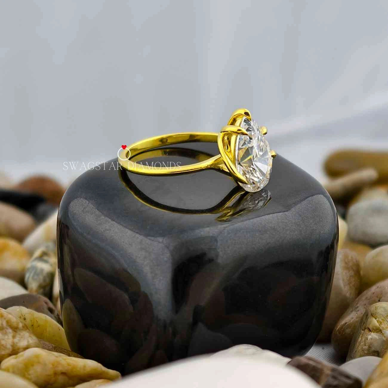 Pear Cut Ring Anniversary Gift For Women 