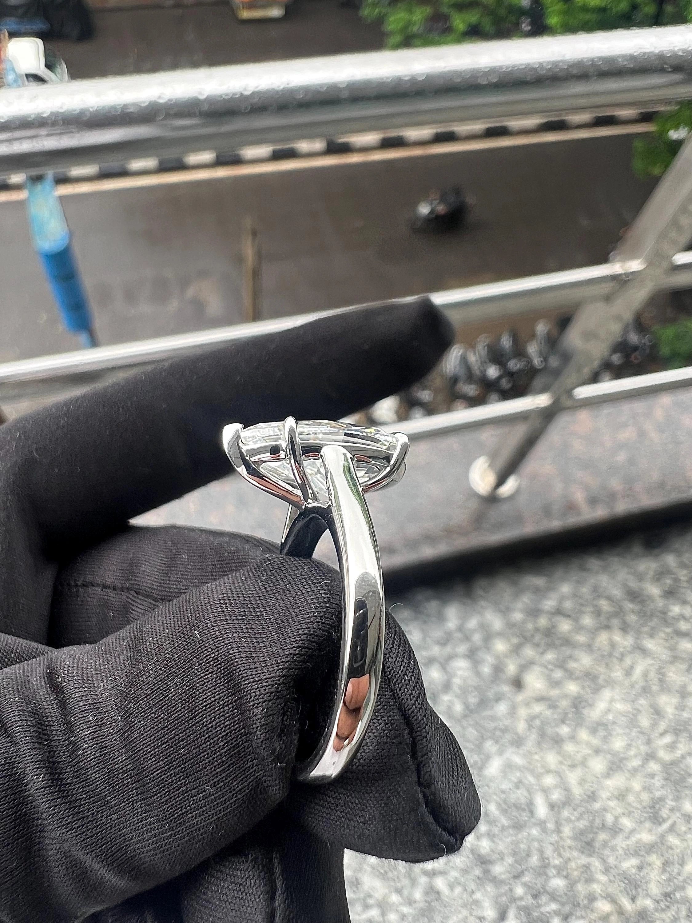 Pear Cut Solitaire Ring For Women..