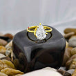 Pear Cut Solitaire Unique Style Ring