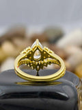 Pear Cut Wedding Bridal Ring 
