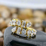 Pear & Emerald Cut Bypass Band